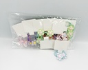 BP - HAIR ACCESSORIES DAISY HAIR  BAND ACRYLIC 2 MINI PER CARD 3  SOFT COLORS 12CT/DZ - 04-205 - [MSRP: $.75 CT]