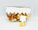 BP - HAIR ACCESSORIES BOW TIE HAIR  BAND ACRYLIC 2 MINI PER CARD  SHEER, PASTEL-COLORED 12CT/DZ - 04-206 - [MSRP: $.75 CT]