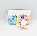 BP - HAIR ACCESSORIES BOW TIE HAIR  BAND CHECKERS 2 MINI PER CARD  SHEER, PASTEL-COLORED 12CT/DZ - 04-208 - [MSRP: $.75 CT]