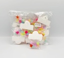 BP - HAIR ACCESSORIES STAR JAW  CLIPS 8 MINI PER BAG STANDARD COLORS 12BG/DZ - 04-216 - [MSRP: $.75 BG]