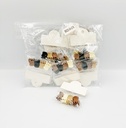 BP - HAIR ACCESSORIES (SIZE XS) JAW  CLIP 4 MINI PER BAG COFFEE COLORS 12BG/DZ - 04-218 - [MSRP: $.75 BG]