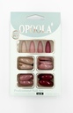 PRO COLLECTION NAIL CARE 24PCS CARD SOLID COLORS MULTI STYLE AND DESIGN 8 COLORS 12PK/DZ - 7772 - [MSRP: $5 PK]