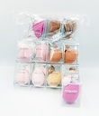 ANGUOER – BEAUTY SUPPLY & ACCESSORIES – LARGE & MICRO MAKEUP SPONGE BEAUTY BLENDER PUFF – 12CT – 06-75 – [MSRP: $2 EACH]