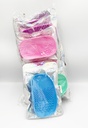 GLOBAL STAR COSMETICS / MAKEUP  SILICONE MAT MAKEUP BRUSH CLEANING PAD / SCALP MASSAGER, HANDHELD SCRUBBER TOOL FOR DEEP CLEANSING, MULTI-COLOR SET 12CT - 06-85 - [MSRP: $3 CT]