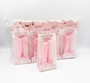 EIÉGZÜK - HAIR ACCESSORIES HAIR VELCRO 1 CLIP SIDE CURLERS / ROLLERS 2PCS/PK ROUND & OVEL PLASTIC 12CT/DZ - 028 - [MSRP: $5 PK]