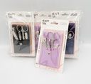 MIXUEER - TRAVEL SET 4PCS/PK STAINLESS STEEL SET NAIL CLIPPER, FILER, TWEEZERS, SCISSORS 12CT/DZ - 85284 - [MSRP: $4 PK]
