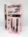 TO TERMRO - HAIR STYLING SET 3PCS/PK PRO SCISSORS, COMB & RAZER COMB SET  12CT/DZ - 081 - [MSRP: $2 PK]