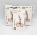 MIXUEER - CURVED EYEBROW FORCEPTS  FLAT TIP SCISSOR HANDLE STAINLESS STEEL 12CT/DZ - 85033 - [MSRP: $2 PK]