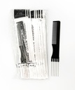 CECILIA - HAIR CARE ACCESSORIES - RAT-TAIL / TAIL COMB SET (FINE-TOOTH STYLING COMB) - BLK 12CT/DZ - 03-13 - [MSRP: $1 CT]
