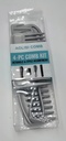 AOLISI – HAIR CARE ACCESSORIES 4-PC COMB KIT – ASSORTED COLORS – DETANGLE & STYLE – 1CT - 03-46 - [MSRP: $2]