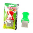 TERMINATOR – HAIR CARE ACCESSORIES LONG TEETH - STAINLESS STEEL LICE COMB – REMOVES NITS & LICE – YELLOW – 12CT - 03-57 - [MSRP: $1 EACH]