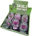BUD LOVE – ASHTRAY – SKULL SHAPE – 95MM – 6 ASSORTED DESIGNS DISPLAY – 6CT – [MSRP: $4 EACH]