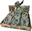 WEEDBOT – ASHTRAY – SKULL GLASS ASSORTED DESIGNS – 95MM – 6CT DISPLAY – [MSRP: $4 EACH]