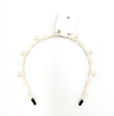 HEADBAND – THIN PADDED & THIN BEADED FAUX PEARL –  ASSORTED STYLES ASSORTED COLORS – 12CT/DZ - 04-234 - [MSRP: $4 EACH]