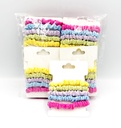 LOVE – SEAMLESS ELASTIC HAIR TIES – ASSORTED COLORS – 5CT CARD – 12CT/DZ - 04-224 - [MSRP: $2 EACH]