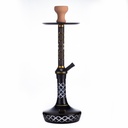 SABA – HOOKAH – 18" MEDIUM ORNATE TWIST – ETCHED CRYSTAL – ASSORTED COLORS – 1CT – SB-DM3 [MSRP: $107.50]