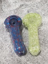 MIX COLOR FRIT – GLASS HAND PIPE – 2.5-INCH 30G WEIGHT – 2CT – 2X-GL-05810 – [MSRP: $2.50 EACH]