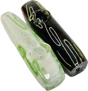 SQUARE PULL – GLASS HAND PIPE – 4-INCH 80G WEIGHT – 2CT – 2X-GL-05798 – [MSRP: $7.50 EACH]