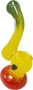 WIGWAG COLORS – WATER BUBBLER – GLASS HAND PIPE – 5.5-INCH HEAVYWEIGHT 100G – 1CT – 5.5-03902 – [MSRP: $9]