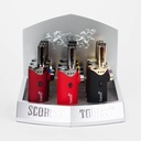 SCORCH – TORCH LIGHTERS – TANK WITH HOLD BUTTON EASY DIAL – 9CT DISPLAY – 61631-00016 – [MSRP: $19.50 EACH]