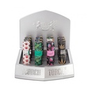 SCORCH – TORCH LIGHTERS – FLINT IGNITER – LEAF DESIGNS WITH PUNCH – PUSH UP TO LIGHT – 3.5” – 12CT DISPLAY – 61656-2L – [MSRP: $18.50 EACH]