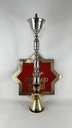 ABU ZAID – HOOKAH – 22" EGYPTIAN CLASSIC – SINGLE HOSE – HAND-CHISELED STEM – ASSORTED COLORS – 1CT – [MSRP: $37.50]