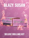 BLAZY SUSAN – ROLLING PAPERS – UNBLEACHED DELUXE ROLLING KIT – KING SIZE & 1 1/4 – [MSRP: $3.50 EACH]