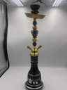 HOOKAH – 11" TIERED MED – DOUBLE HOSE – GLOSS WHITE – 1CT – ZC65 – [MSRP: $35.50]