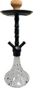 HOOKAH – 18" TOWER – DOUBLE HOSE – ETCHED CHROME STEM – ASSORTED COLORS – 1CT – DM4-DH – [MSRP: $104.50]