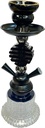 GEOMETRIC – HOOKAH – 11" MINI DUAL-HOSE – MATTE BLACK – 1CT – ZC43 – [MSRP: $28]