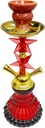HOOKAH – 11" MINI BEADED TOWER – DOUBLE HOSE – ASSORTED COLORS – 1CT – ZC51 – [MSRP: $20.50]