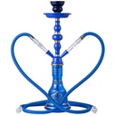 HOOKAH – 11" TIERED CLOUD – DOUBLE HOSE – MIDNIGHT BLUE – 1CT – ZC91 – [MSRP: $20.50]