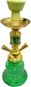 HOOKAH – 11" TIERED CLOUD – DOUBLE HOSE – ORNATE GOLD STEM – ASSORTED COLORS – 1CT – ZC95 – [MSRP: $24.50]