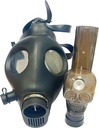 GAS MASK – SILICONE WATER PIPES – BLACK – 1CT – MSK06 – [MSRP: $35]