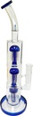 TRIPLE PERCOLATOR – GLASS WATER PIPE – 17-INCH – BENT NECK – 1CT – GB0341 – [MSRP: $75]
