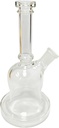 CLEAR GLASS – GLASS WATER PIPE – 9-INCH – WITH PERCOLATOR – 1CT – GB0317 – [MSRP: $21]