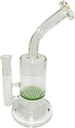 HONEYCOMB PERCOLATOR – GLASS WATER PIPE – FLAT BASE – 1CT – GB0308 – [MSRP: $37.50]