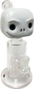 SPOOKY SKELETON HEAD – GLASS WATER PIPE – 10-INCH – 1CT – GB0414 – [MSRP: $57.50]