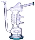 HONEYCOMB TWIST RECYCLER – GLASS WATER PIPES – SPRINKLER PERC – 15 INCH – 1CT – GB0440 – [MSRP: $97.50]