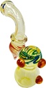 CLEAR BOTTOM – GLASS WATER BUBBLER – GLASS ACCESSORIES – 6-INCH 100G WEIGHT – 1CT – GLASS-05830 – [MSRP: $8]