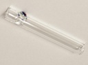 GLASS CHILLUM – GLASS ACCESSORIES – 3-INCH CLEAR ONE-HITTER – 9CT DISPLAY – B113 – [MSRP: $0.50 EACH]