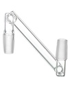 GLASS – DROP DOWN ADAPTER – GLASS ACCESSORIES – CLEAR GLASS – VARIOUS SIZES – MALE & FEMALE – 1CT – [MSRP: $9]