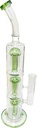 COLOR ACCENT STRAIGHT TUBE – GLASS WATER PIPE – 16-INCH – 1CT – GB0211 – [MSRP: $105]