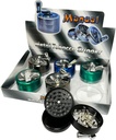 CRANK WITH WINDOW – GRINDERS – 3-PIECE – 55MM – 6CT DISPLAY – GR38 – [MSRP: $15 EACH]