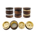 WOOD GRAIN – GRINDERS – 3-PIECE – 64MM – 6CT DISPLAY – GR67 – [MSRP: $19 EACH]