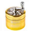 CRANK WITH WINDOW GOLD – GRINDERS – 4-PIECE – 51MM – 6CT DISPLAY – GR39 – [MSRP: $17 EACH]