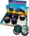 LIGHTNING – GRINDERS – 4-PIECE – 52MM – 6CT DISPLAY – GR51 – [MSRP: $15 EACH]