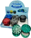 CONCAVE ASH – GRINDERS – 4-PIECE – 63MM – 6CT DISPLAY – GR57 – [MSRP: $18.50 EACH]