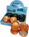 CONCAVE HONEY – GRINDERS – 4-PIECE – 63MM – 6CT DISPLAY – GR66 – [MSRP: $18.50 EACH]
