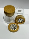 GLASS – GRINDERS – WITH STORAGE – 6CT DISPLAY – GR106 – [MSRP: $17 EACH]